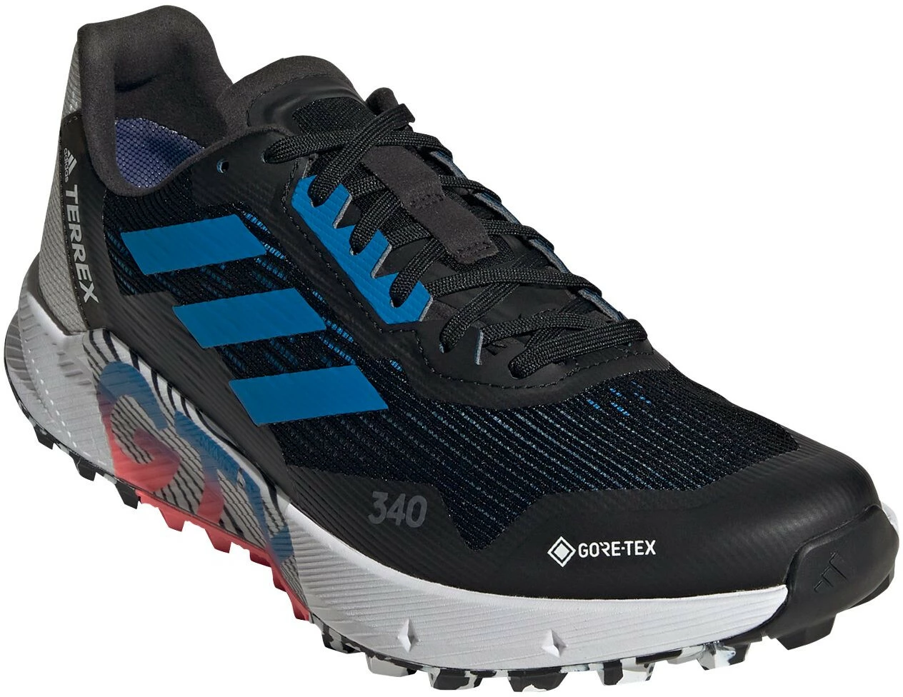 Adidas TERREX Agravic Flow 2 GTX Trail Running Shoes Men, Zwart/wit 3 Adidas TERREX Agravic Flow 2 GTX Trail Running Shoes Men, Zwart/wit