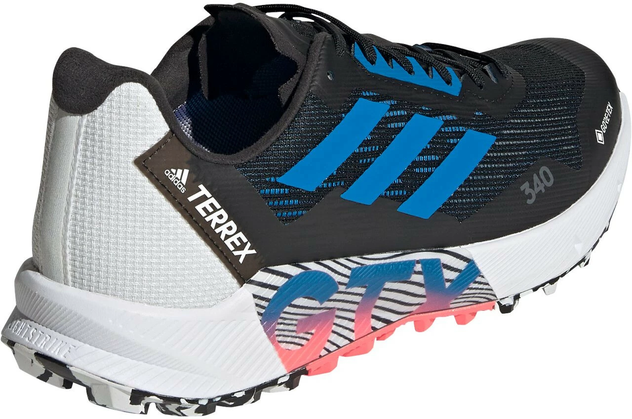 Adidas TERREX Agravic Flow 2 GTX Trail Running Shoes Men, Zwart/wit 4 Adidas TERREX Agravic Flow 2 GTX Trail Running Shoes Men, Zwart/wit - Afbeelding 2