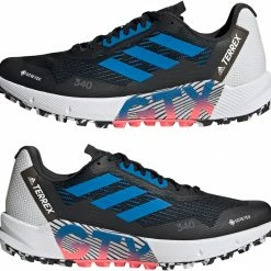 Adidas TERREX Agravic Flow 2 GTX Trail Running Shoes Men, Zwart/grijs -Scarpa®-winkel adidas terrex agravic flow 2 gtx trail running shoes men core black blue rush turbo 5 2