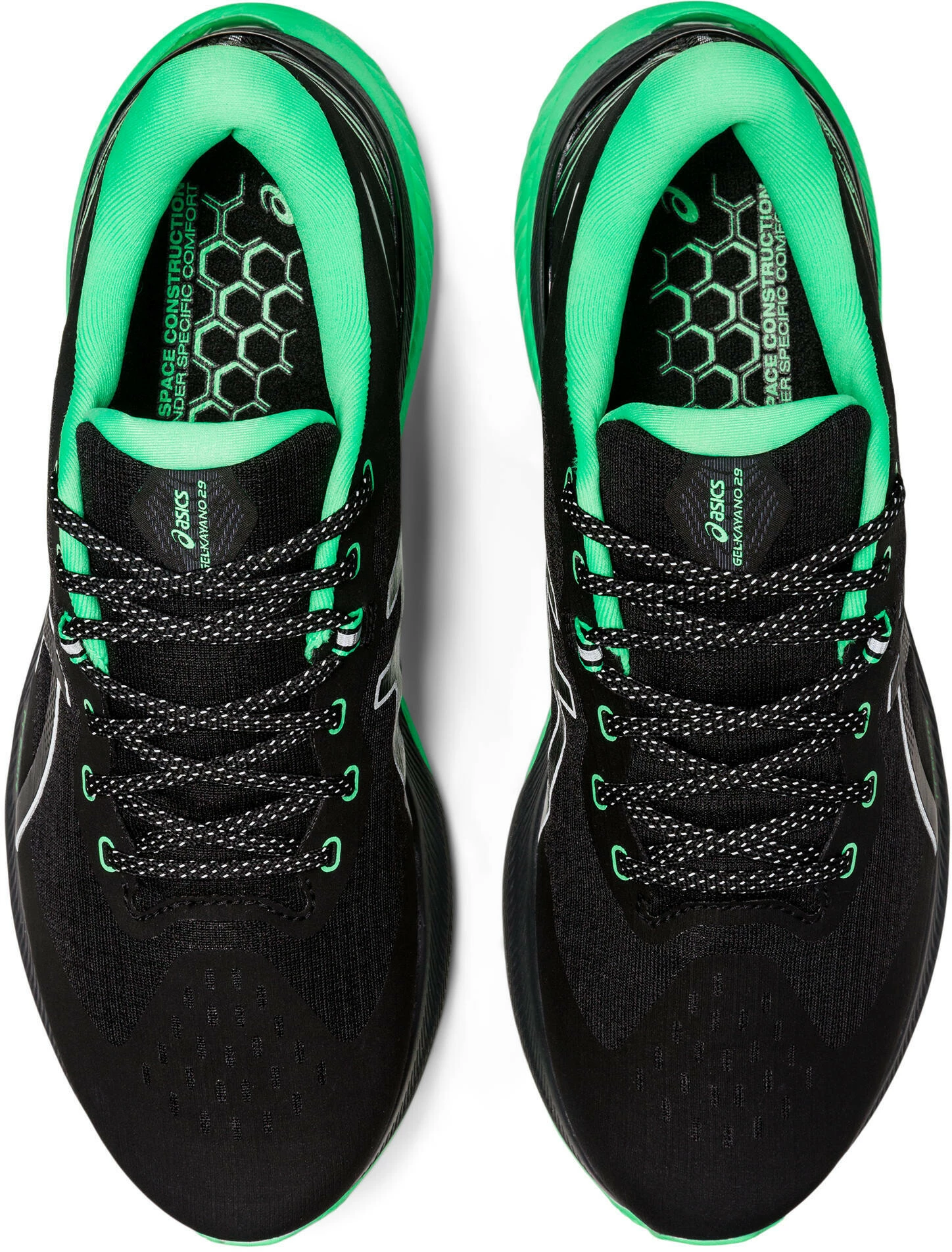 Asics Gel-Kayano 29 Lite-Show Shoes Men, Zwart/groen 5 Asics Gel-Kayano 29 Lite-Show Shoes Men, Zwart/groen - Afbeelding 3