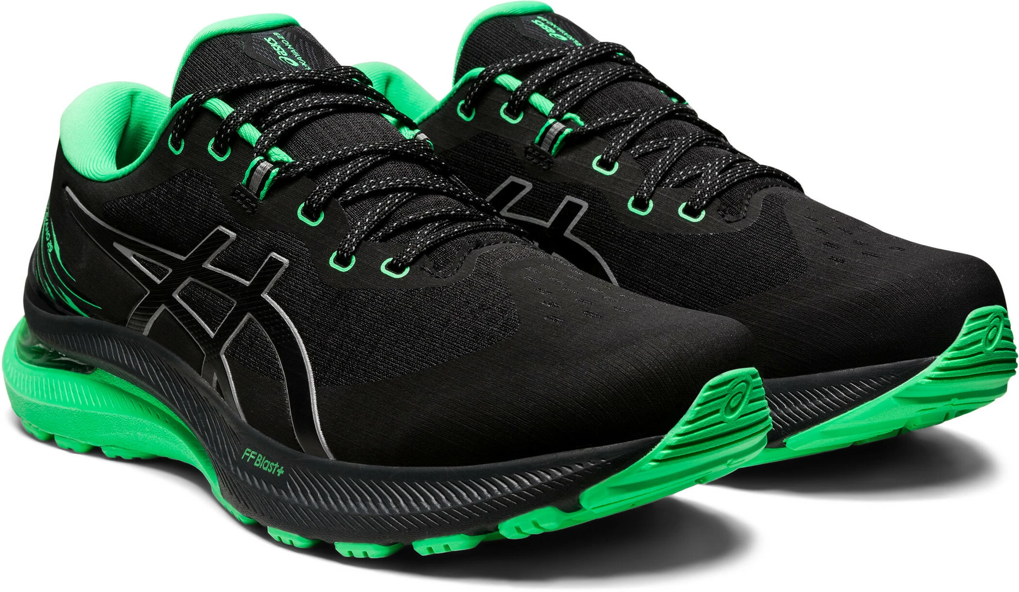 Asics Gel-Kayano 29 Lite-Show Shoes Men, Zwart/groen 8 Asics Gel-Kayano 29 Lite-Show Shoes Men, Zwart/groen - Afbeelding 6