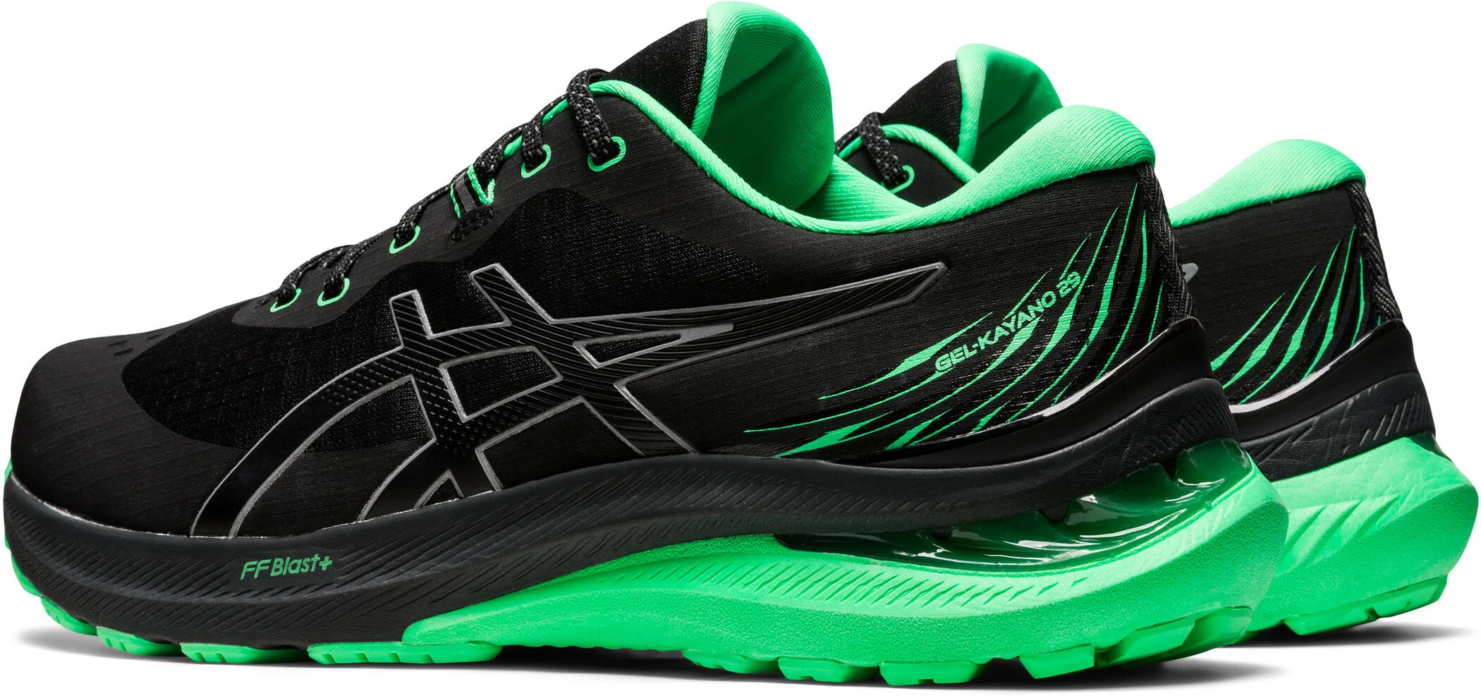 Asics Gel-Kayano 29 Lite-Show Shoes Men, Zwart/groen 9 Asics Gel-Kayano 29 Lite-Show Shoes Men, Zwart/groen - Afbeelding 7