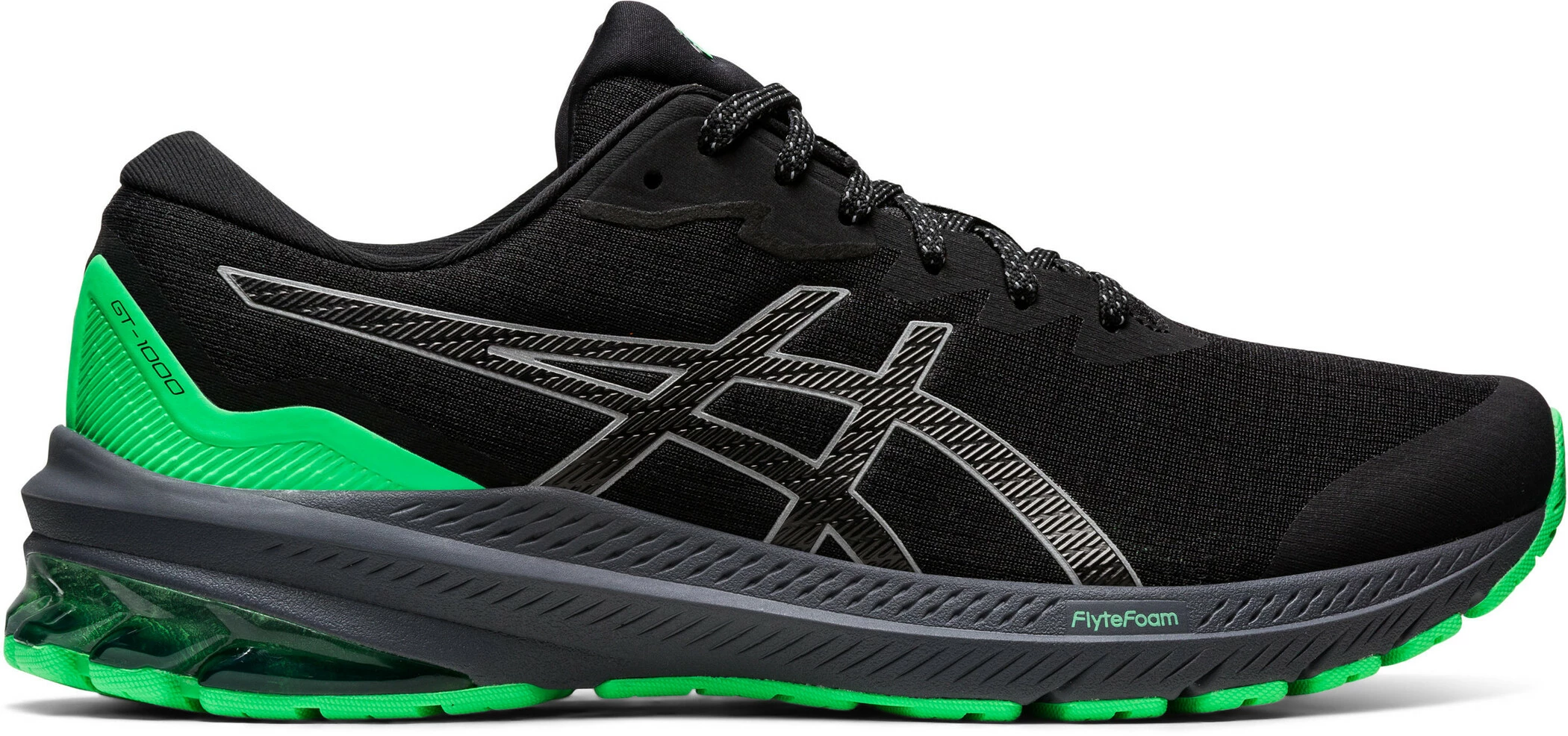 Asics GT-1000 11 Lite-Show Shoes Men, Zwart/groen 3 Asics GT-1000 11 Lite-Show Shoes Men, Zwart/groen