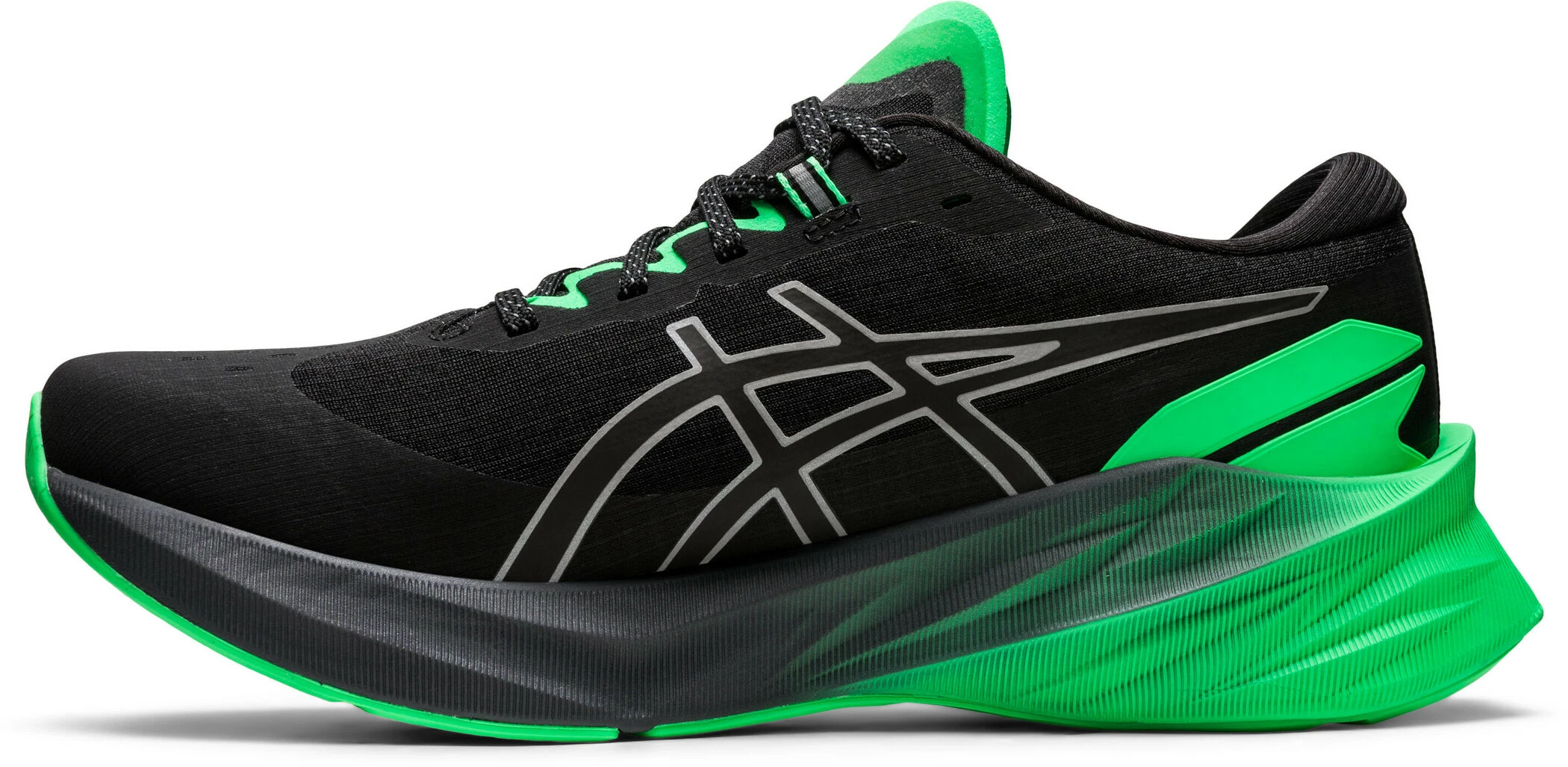 asics Novablast 3 Lite-Show Shoes Men, zwart/groen Asics Novablast 3 Lite-Show Shoes Men, Zwart/groen -Scarpa®-winkel asics novablast 3 lite show shoes men black new leaf 2