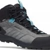 Black Diamond Mission Leather Mid WP Approach Shoes Women, Zwart/grijs -Scarpa®-winkel black diamond mission leather mid wp approach shoes women steel grey costal blue 1
