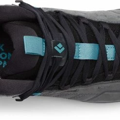 Black Diamond Mission Leather Mid WP Approach Shoes Women, Zwart/grijs -Scarpa®-winkel black diamond mission leather mid wp approach shoes women steel grey costal blue 3