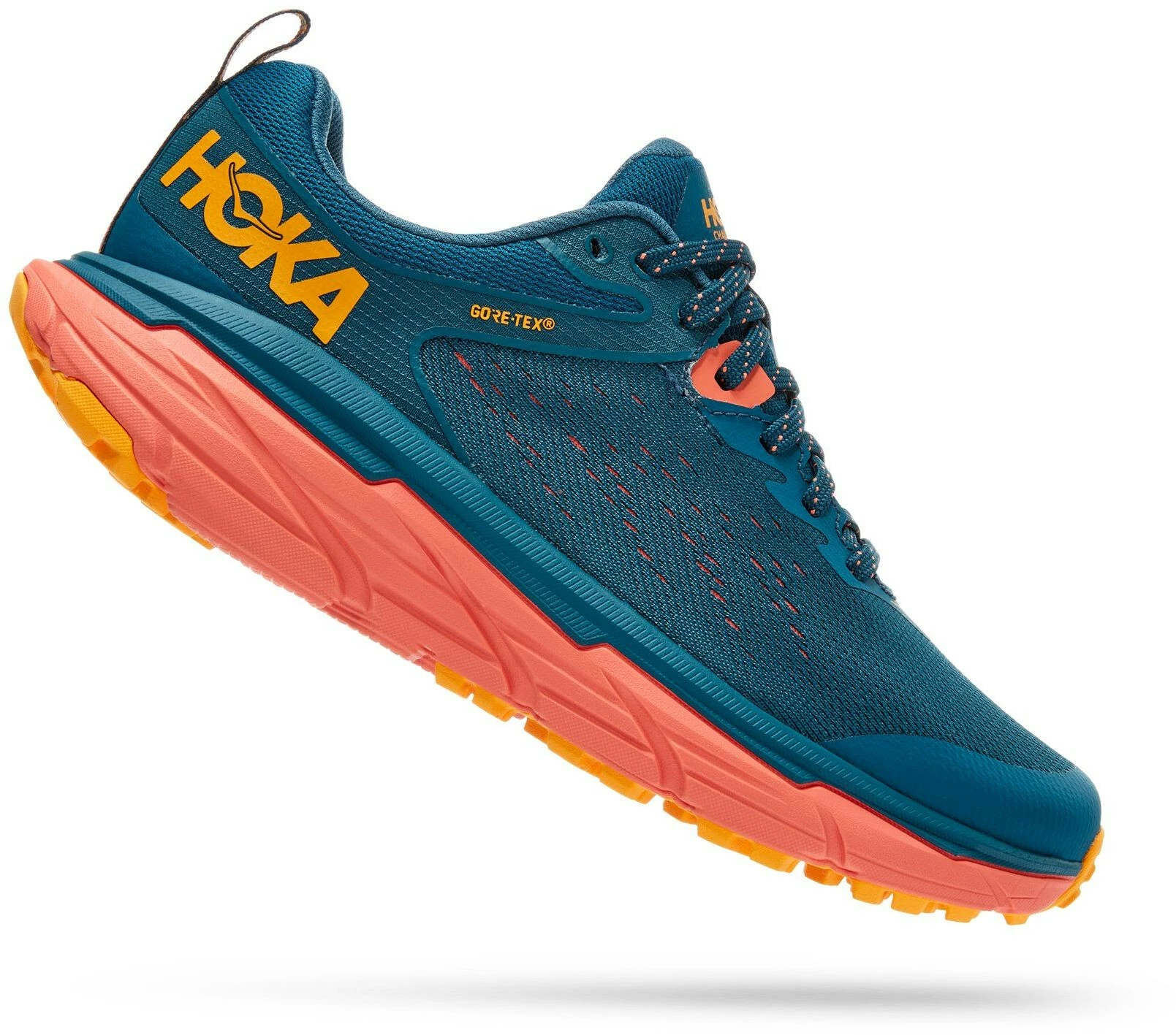 Hoka One One Challenger ATR 6 GTX Running Shoes Women, Blauw/oranje 4 Hoka One One Challenger ATR 6 GTX Running Shoes Women, Blauw/oranje - Afbeelding 2