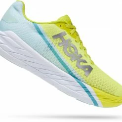 Hoka One One Rocket X Running Shoes, Geel/turquoise -Scarpa®-winkel hoka one one rocket x running shoes men blue glass evening primrose 2
