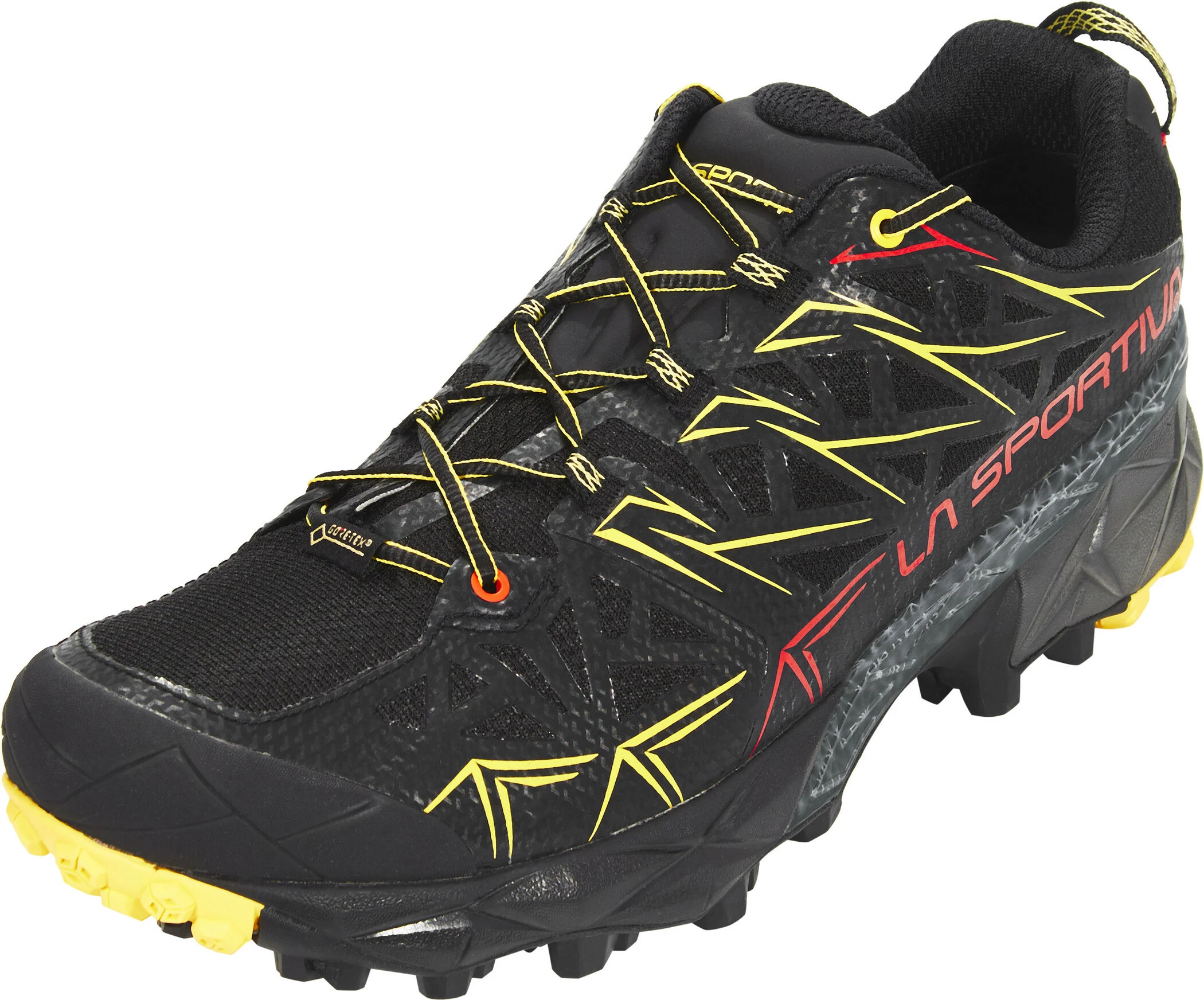 La Sportiva Akyra GTX Hardloopschoenen Heren, Zwart/geel 4 La Sportiva Akyra GTX Hardloopschoenen Heren, Zwart/geel - Afbeelding 2