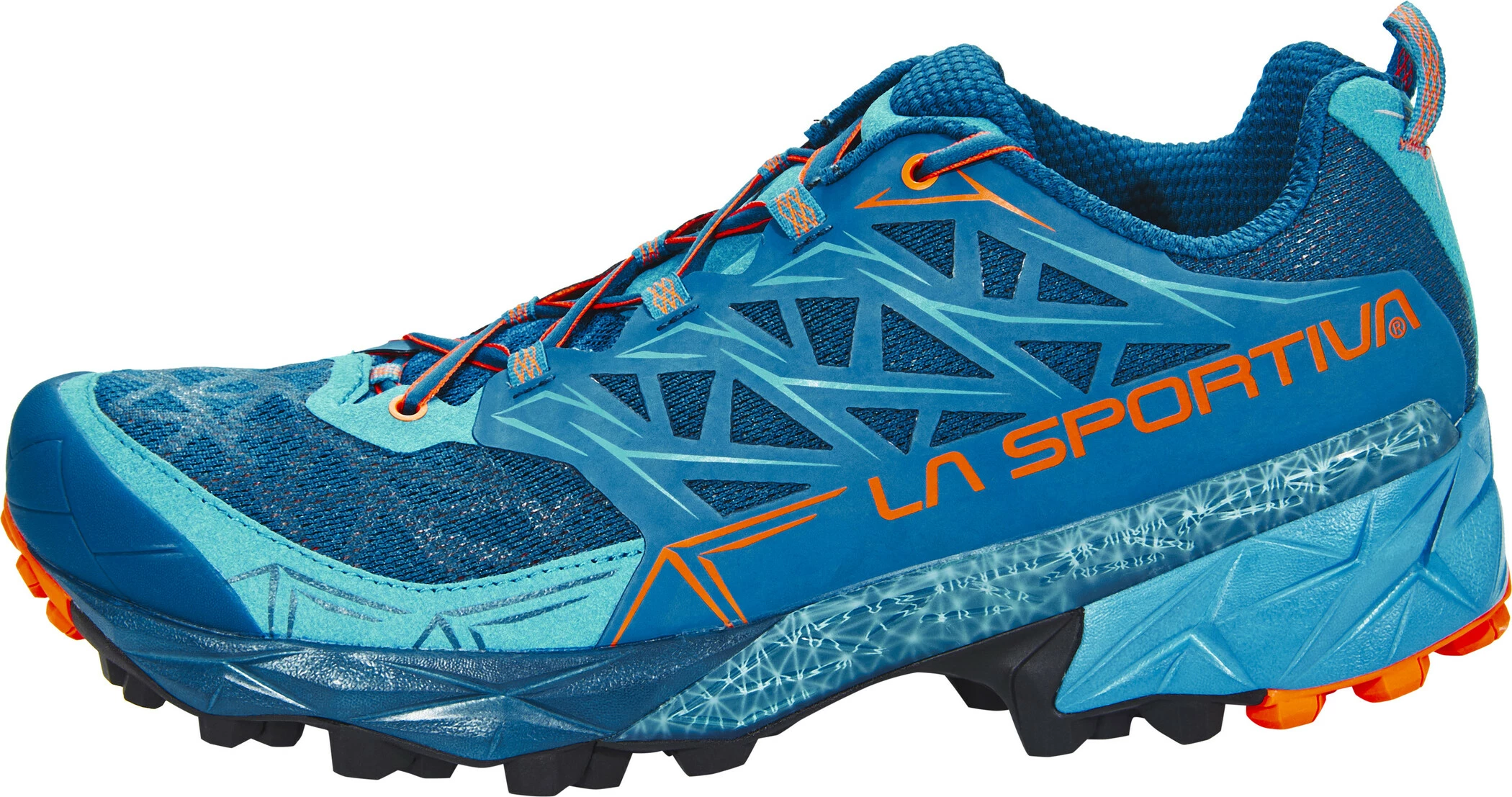 La Sportiva Akyra Hardloopschoenen Heren, Petrol/oranje 5 La Sportiva Akyra Hardloopschoenen Heren, Petrol/oranje - Afbeelding 3