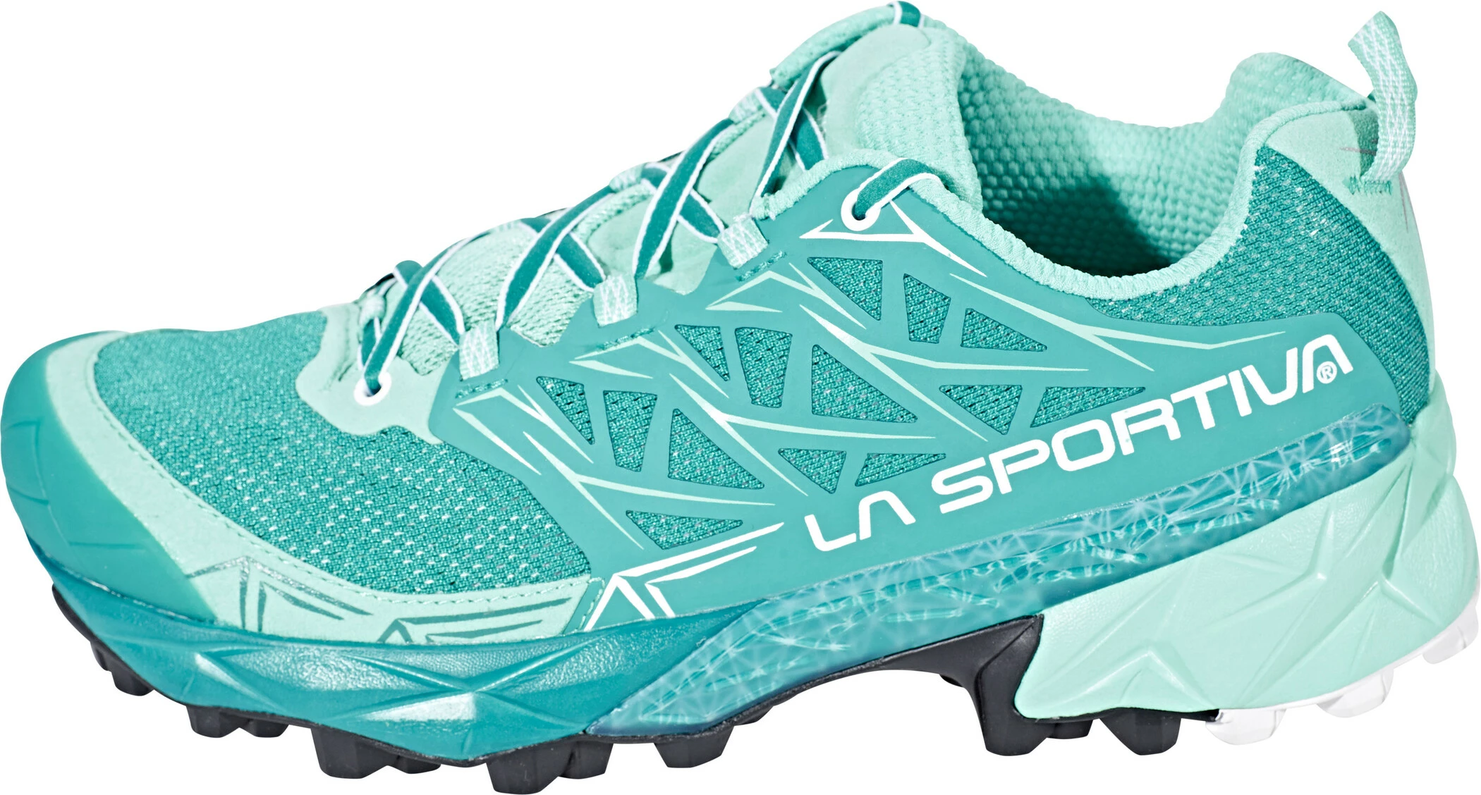 La Sportiva Akyra Hardloopschoenen Dames, Blauw/rood 5 La Sportiva Akyra Hardloopschoenen Dames, Blauw/rood - Afbeelding 3