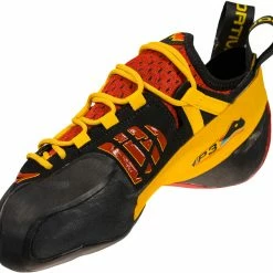 La Sportiva Genius Klimschoenen, Zwart/rood -Scarpa®-winkel la sportiva genius climbing shoes unisex red yellow 4