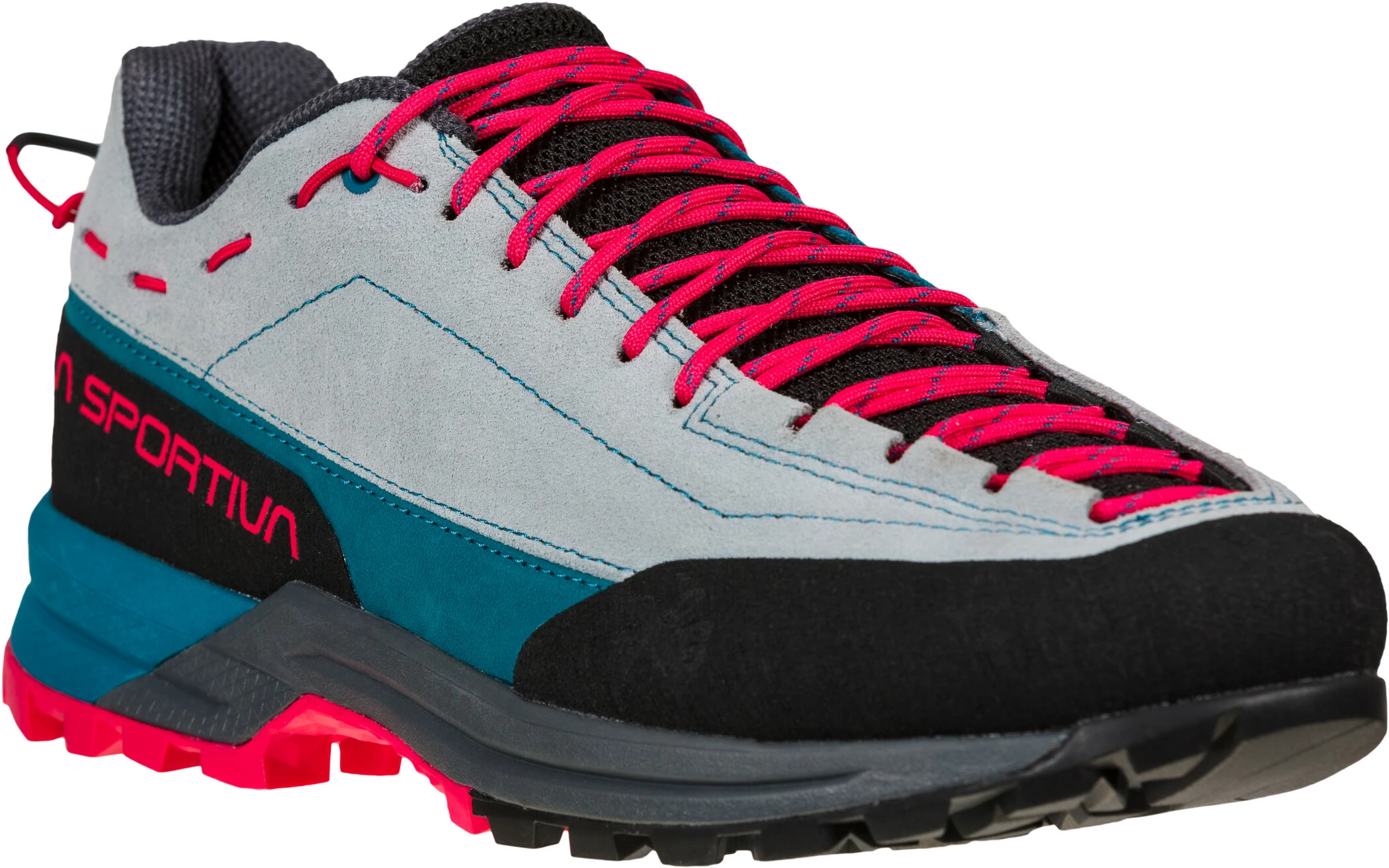 La Sportiva TX Guide Leather Shoes Women, Grijs/turquoise 4 La Sportiva TX Guide Leather Shoes Women, Grijs/turquoise - Afbeelding 2