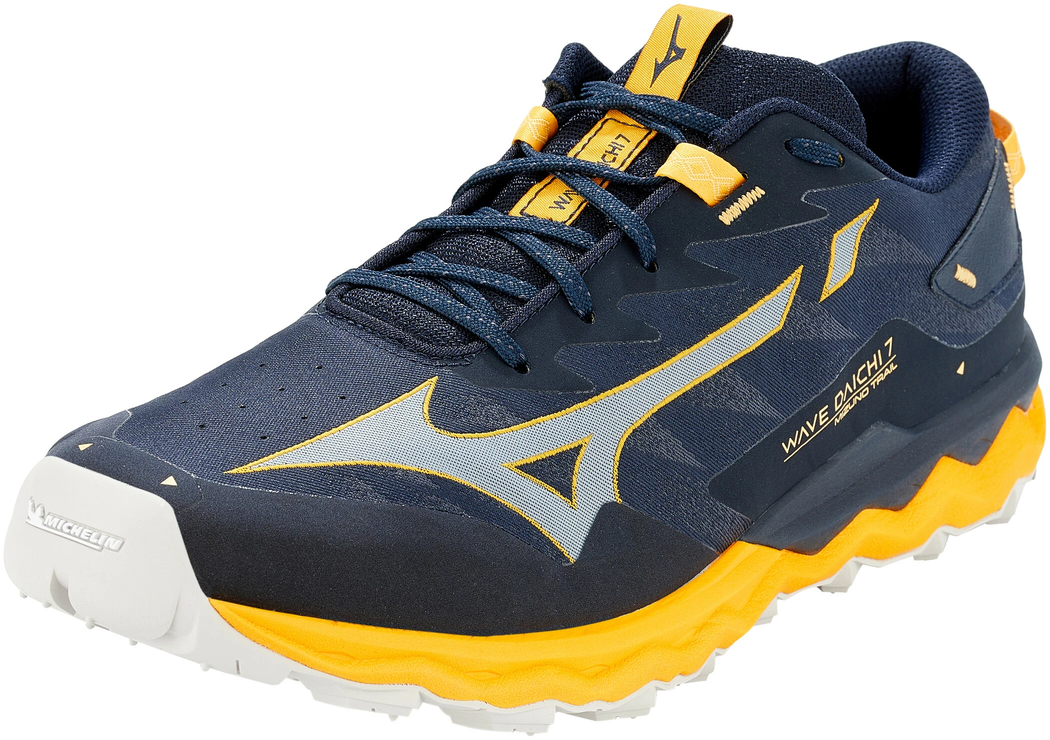 Mizuno Wave Daichi 7 Shoes Men, Blauw/geel 3 Mizuno Wave Daichi 7 Shoes Men, Blauw/geel