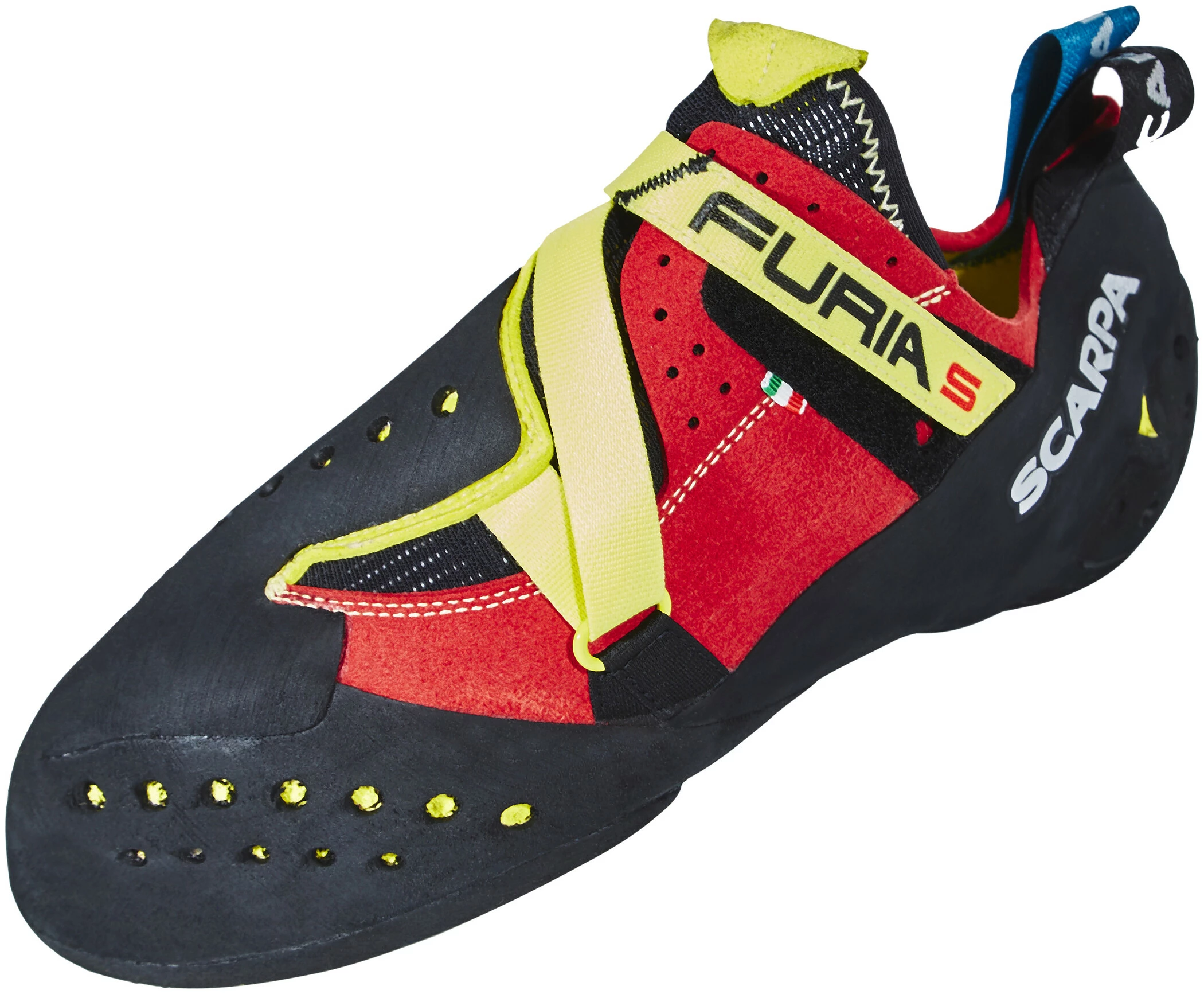 Scarpa Furia S Klimschoenen, Rood/geel 3 Scarpa Furia S Klimschoenen, Rood/geel