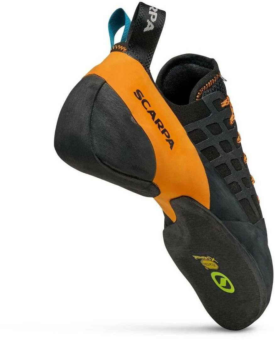 Scarpa Instinct Lace Climbing Shoes, Zwart/oranje 4 Scarpa Instinct Lace Climbing Shoes, Zwart/oranje - Afbeelding 3