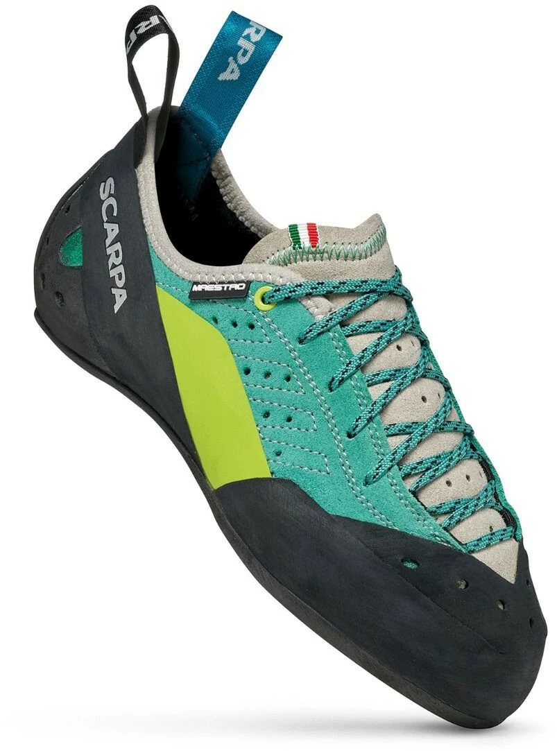 Scarpa Maestro Plus Klimschoenen Dames, Turquoise 3 Scarpa Maestro Plus Klimschoenen Dames, Turquoise