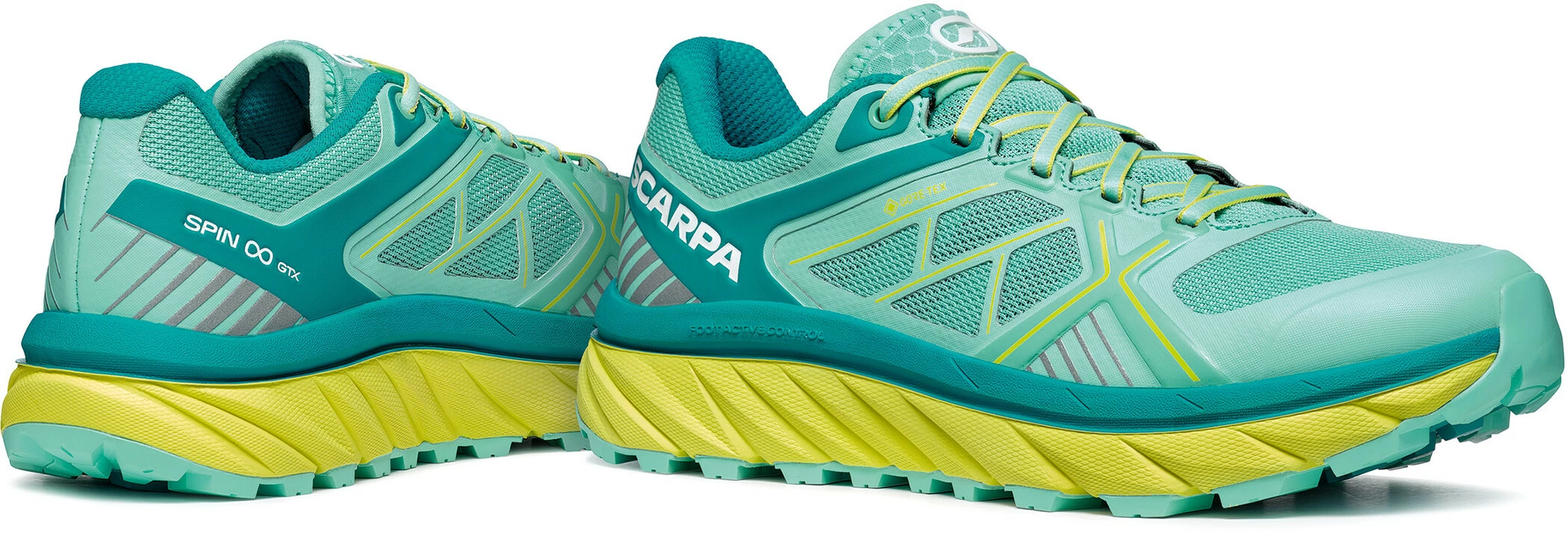 Scarpa Spin Infinity GTX Shoes Women, Turquoise/geel 6 Scarpa Spin Infinity GTX Shoes Women, Turquoise/geel - Afbeelding 4