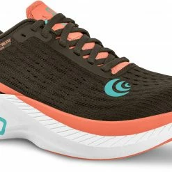 Topo Athletic Specter Running Shoes Women, Bruin/oranje